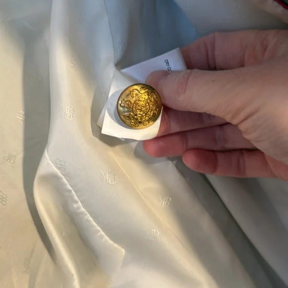 Banana Republic Teal Blazer with Elbow Pads Poly Wool Blend - Picture 6 of 7